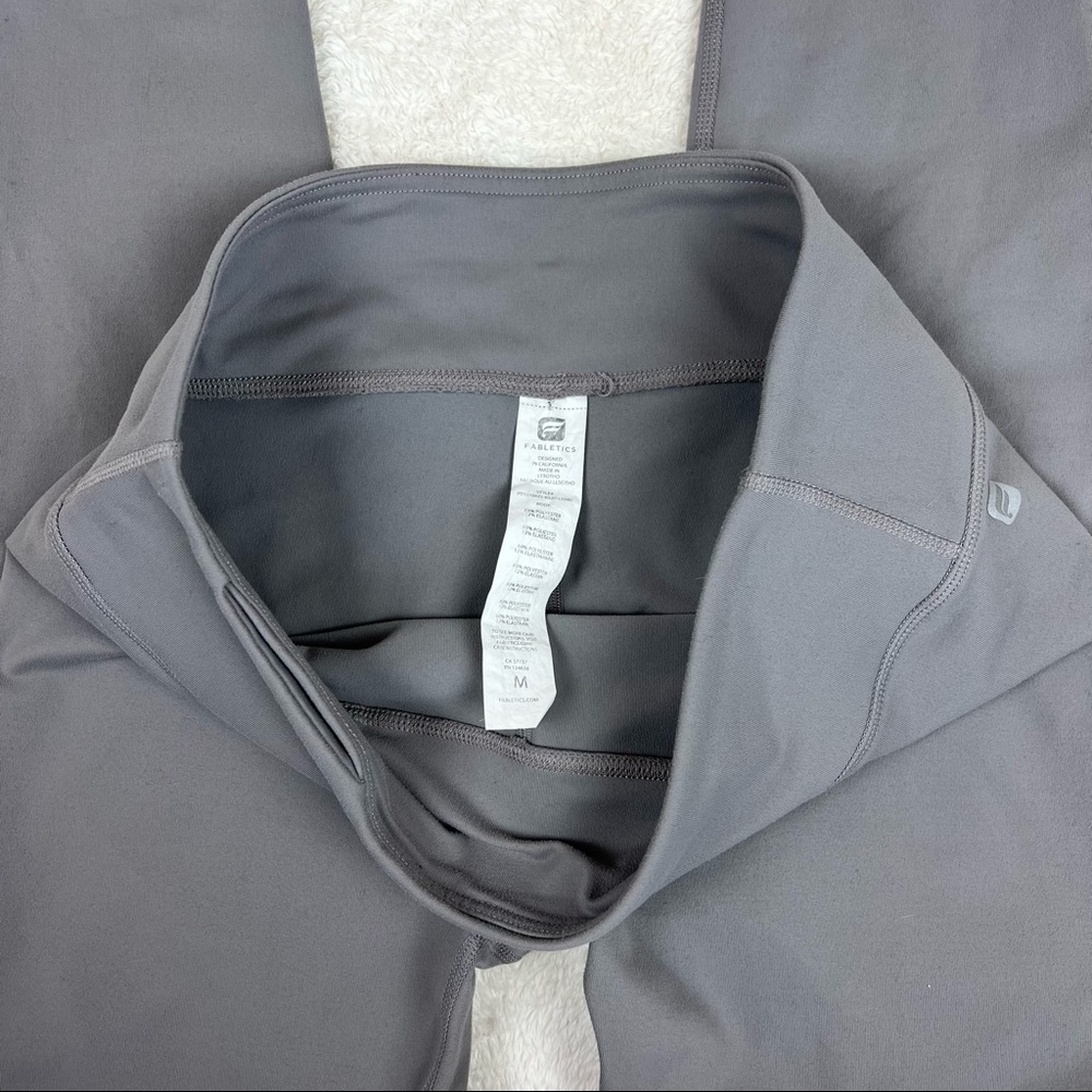 Fabletics Gray Workout Leggings Medium - image 2